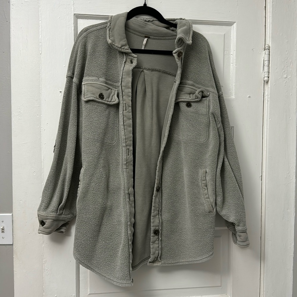 Free people oversized shirt jacket